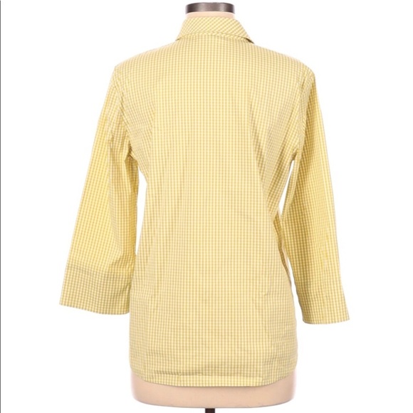 Lafayette 148 women’s button front shirt gingham - Picture 2 of 4